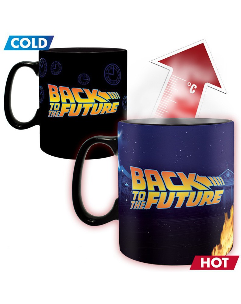BACK TO THE FUTURE THERMOSENSITIVE MUG 460 ML TIME MACHINE Vista 2