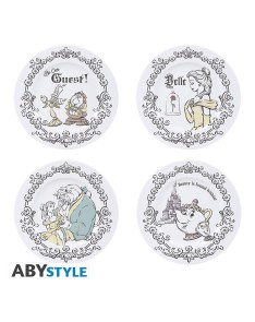 SET OF 4 DISNEY DISNEY BEAUTY AND BEAST