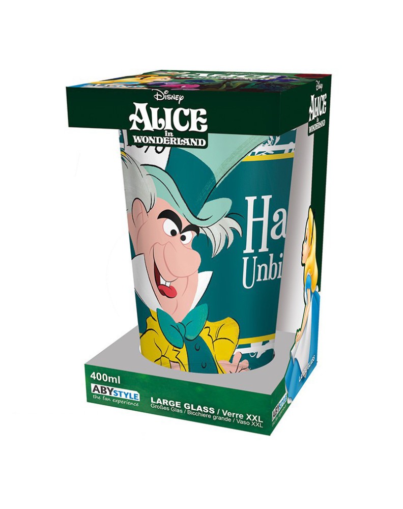 GLASS ALICE IN WONDERLAND DISNEY 400ML View 4