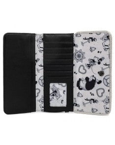 DISNEY STEAMBOAT WILLIE FAUX LEATHER FLAP WALLET Vista 2