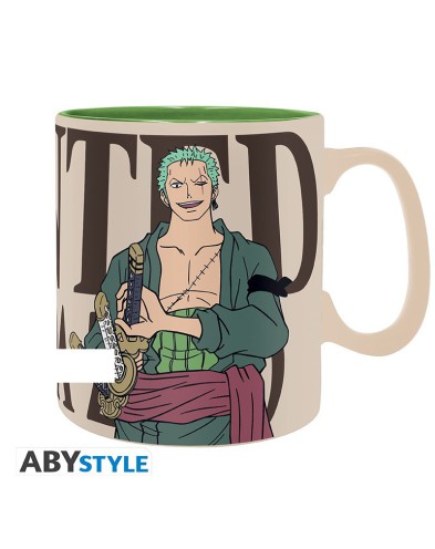 TAZA ONE PIECE ZORO & WANTED 460 ML