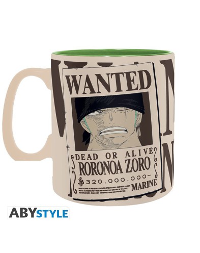 TAZA ONE PIECE ZORO & WANTED 460 ML Vista 2