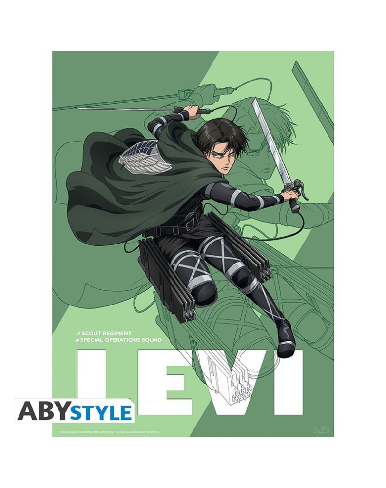 ATTACK ON TITAN - POSTER "SEASON 4 LEVI" (52X38)