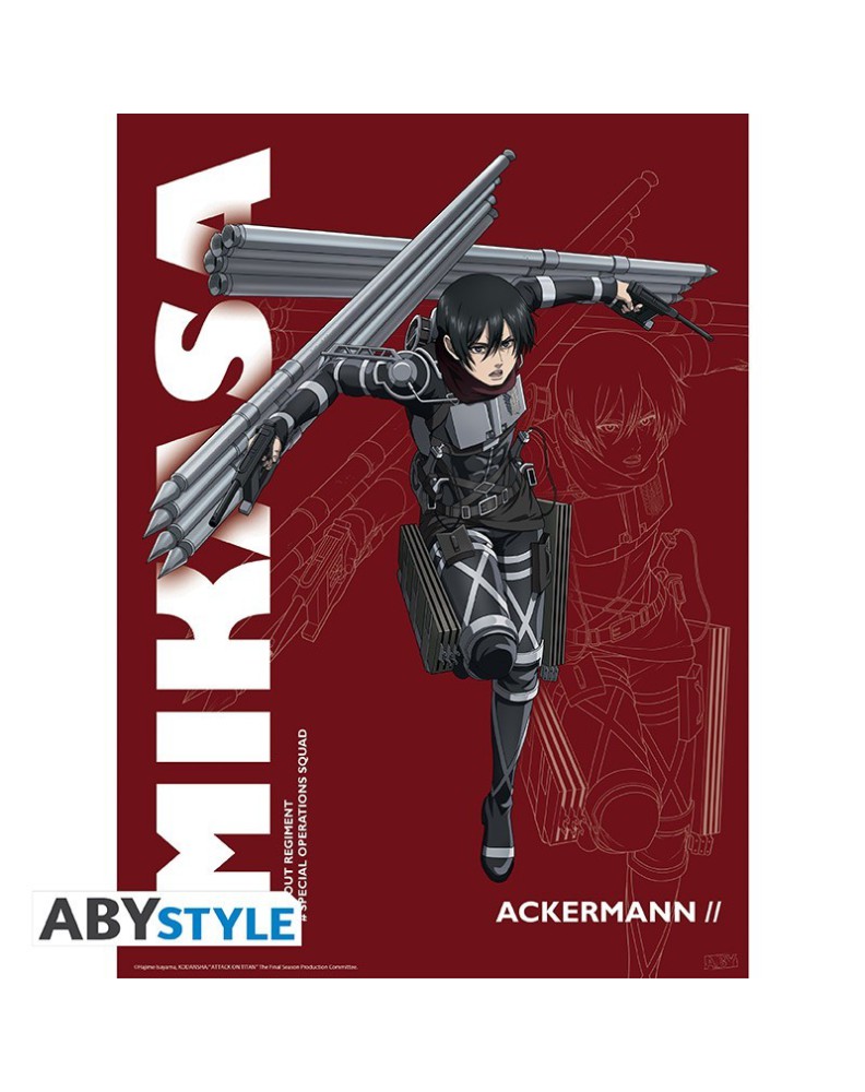 ATTACK ON TITAN - POSTER "SEASON 4 MIKASA" (52X38)