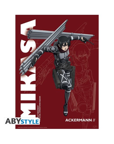 ATTACK ON TITAN - POSTER "SEASON 4 MIKASA" (52X38)