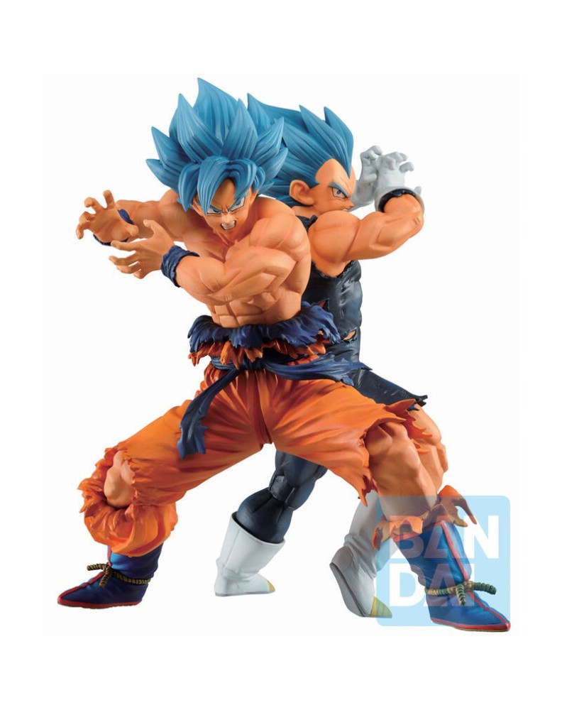 FIGURA ICHIBANSHO SON GOKU SUPER SAIYAN GOD + VEGETA SUPER SAIYAN IKSHO VS OMNIB Vista 2