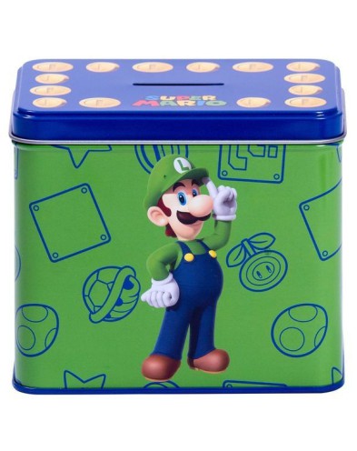 SET TAZA + HUCHA LUIGI SUPER MARIO BROS NINTENDO Vista 3