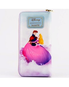 DISNEY PRINCESS CASTLE SLEEPING BEAUTY ZIP AROUND WALLET LOUNGFLY View 3