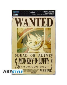 ONE PIECE - METAL PLATE "LUFFY WANTS NEW WORLD" (28X38) View 4