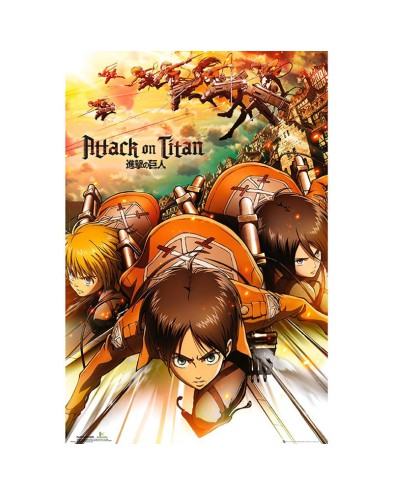 ATTACK ON TITAN - ATTACK - POSTER (91.5X61) ATTACK ON TITAN - ATTACK - POSTER (91.5X61)