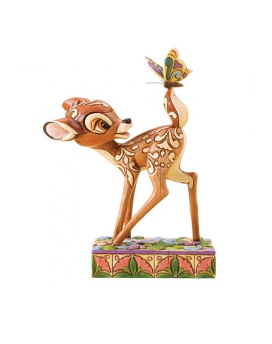 FIGURA DECORATIVA DE BAMBI CON MARIPOSAS