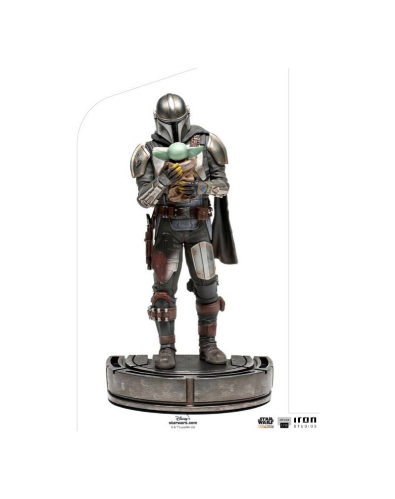 STAR WARS THE MANDALORIAN ESTATUA 1/10 ART SCALE MANDALORIAN & GROGU 22 CM