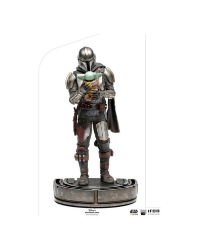 STAR WARS THE MANDALORIAN ESTATUA 1/10 ART SCALE MANDALORIAN & GROGU 22 CM