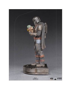 STAR WARS THE MANDALORIAN ESTATUA 1/10 ART SCALE MANDALORIAN & GROGU 22 CM Vista 2