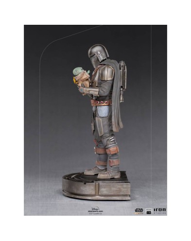 STAR WARS THE MANDALORIAN ESTATUA 1/10 ART SCALE MANDALORIAN & GROGU 22 CM Vista 2