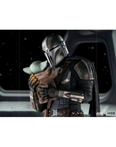 STAR WARS THE MANDALORIAN ESTATUA 1/10 ART SCALE MANDALORIAN & GROGU 22 CM View 3