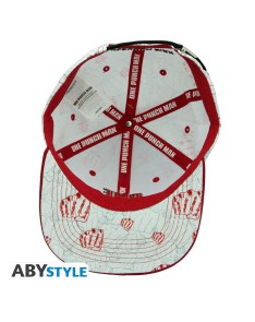 ONE PUNCH MAN - Snapback Cap - Beige & Red - Punches View 4