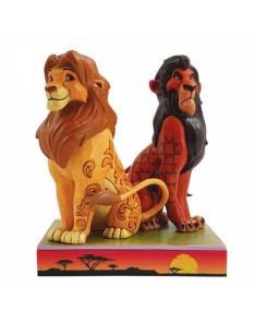 FIGURA DECORATIVA EL REY LEÓN SIMBA Y SCAR