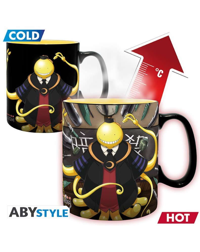 ASSASSINATION CLASSROOM - MUG HEAT CHANGE - 460 ML - KORO ATTACKED