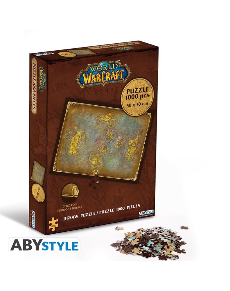 WORLD OF WARCRAFT - JIGSAW PUZZLE 1000 PIECES- AZEROTH'S MAP View 3