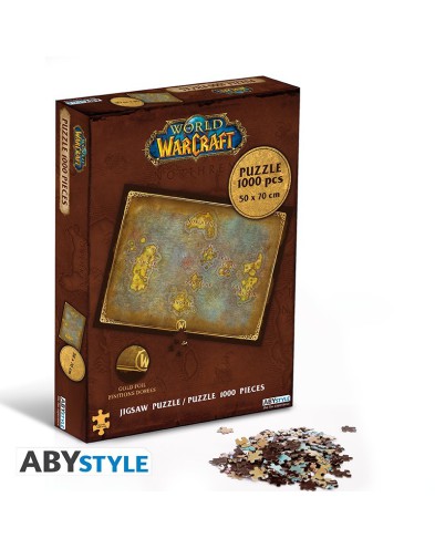 WORLD OF WARCRAFT - JIGSAW PUZZLE 1000 PIECES- AZEROTH'S MAP View 3
