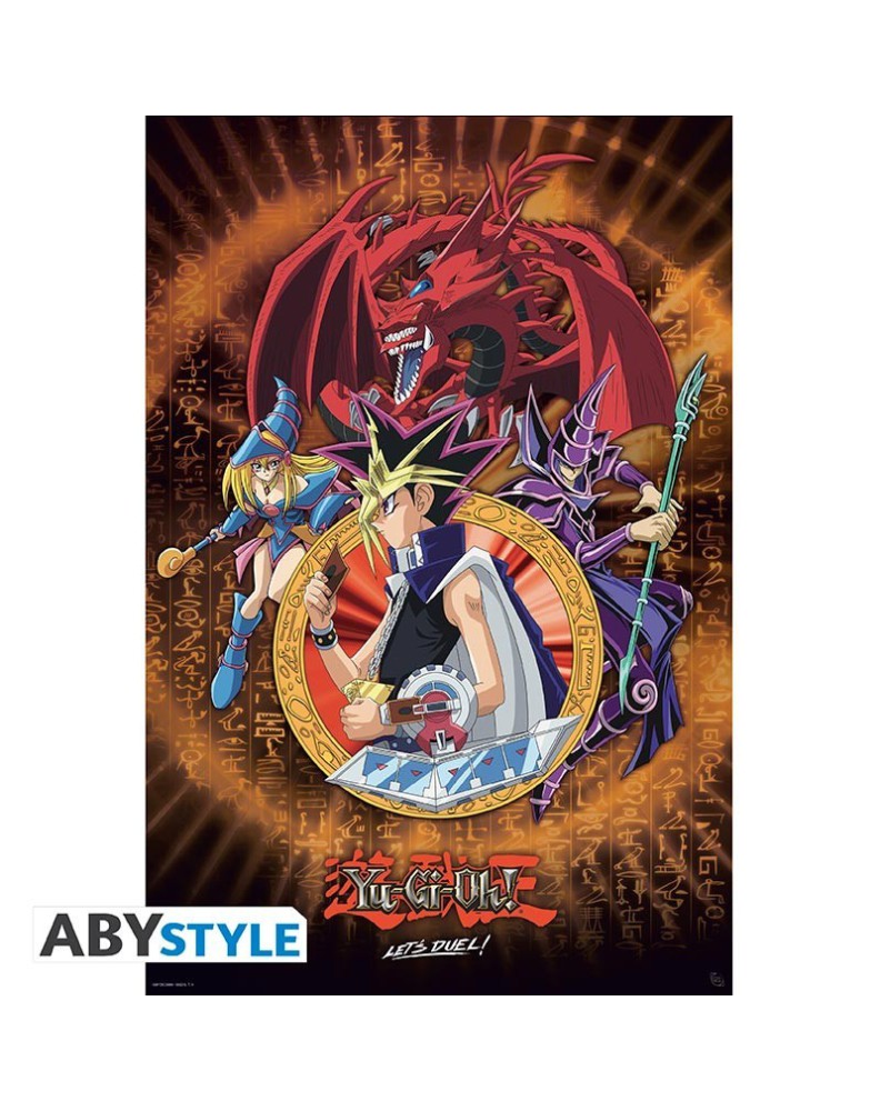 YU-GI-OH! - POSTER « YUGI SLIFER AND MAGICIAN » (91.5X61)