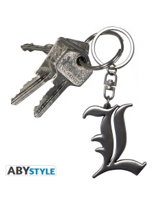 DEATH NOTE - KEYCHAIN 3D "L SYMBOL" Vista 2