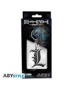 DEATH NOTE - KEYCHAIN 3D "L SYMBOL" View 4