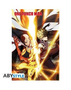 ONE PUNCH MAN - POSTER "SAITAMA & GENOS" - (91.5X61)