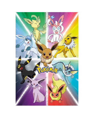 POKEMON - POSTER "EEVEE EVOLUTION" (91.5X61)