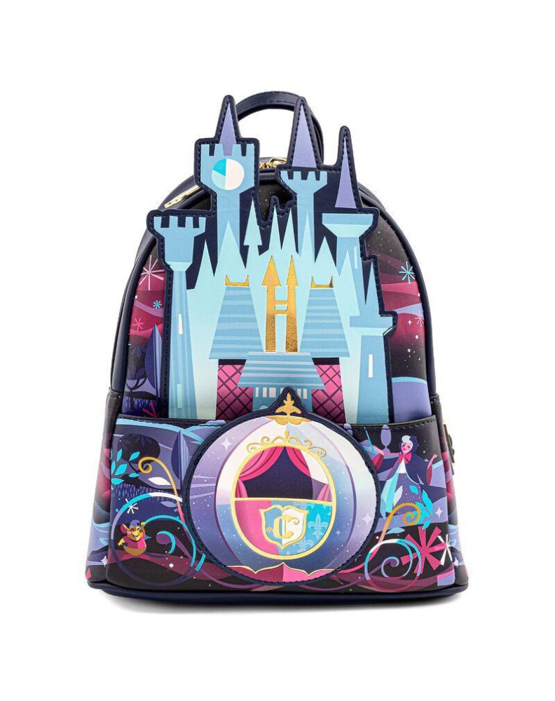 MINI BACKPACK CINDERELLA CASTLE DISNEY LOUNGEFLY