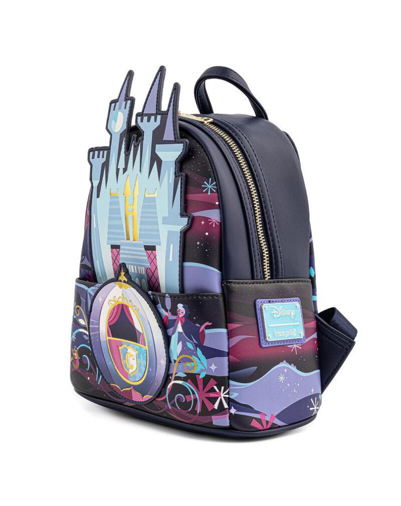 MINI BACKPACK CINDERELLA CASTLE DISNEY LOUNGEFLY View 3