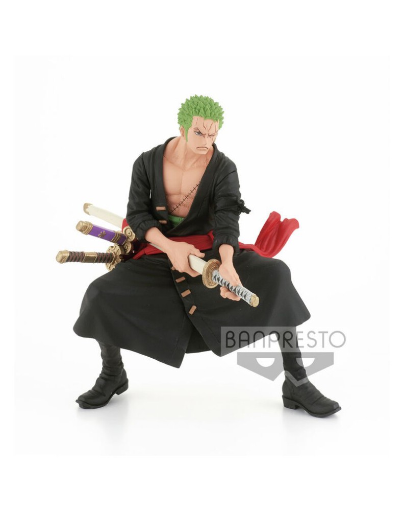 BANPRESTO FIGURE THE RORONOA ZORO – ONE PIECE KING OF ARTIST – WANOKUNI II 18CM