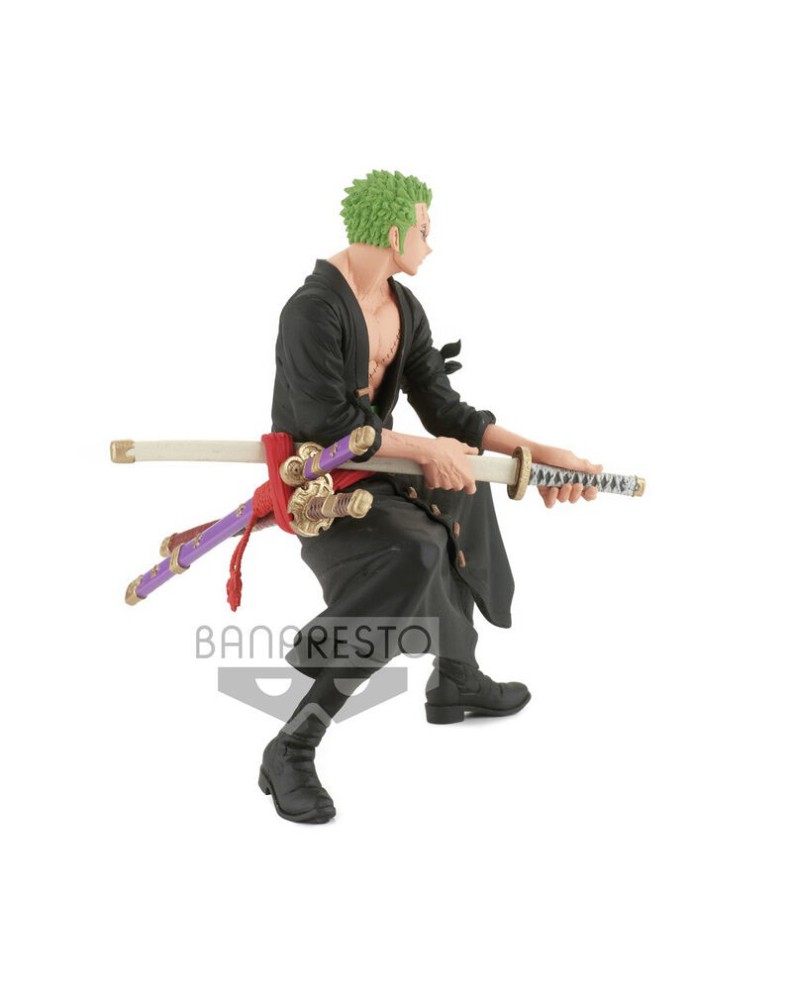 FIGURA BANPRESTO THE RORONOA ZORO – ONE PIECE KING OF ARTIST – WANOKUNI II 18CM Vista 2