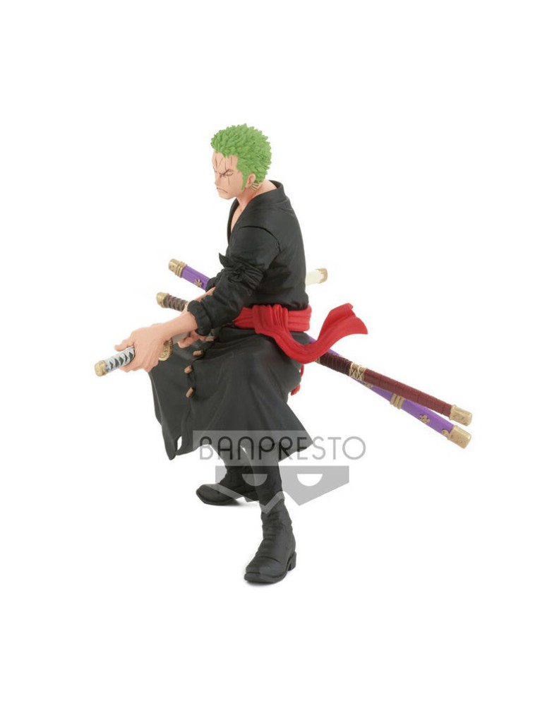 FIGURA BANPRESTO THE RORONOA ZORO – ONE PIECE KING OF ARTIST – WANOKUNI II 18CM Vista 3