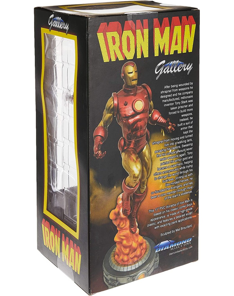 IRON MAN CLASICO FIGURA 28 CM PVC DIORAMA MARVEL GALLERY Vista 3