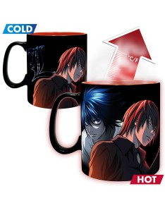 DEATH NOTE - MUG HEAT CHANGE - 460 ML - KIRA & RYUK - BOX  Vista 2