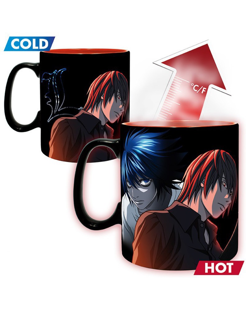 DEATH NOTE - MUG HEAT CHANGE - 460 ML - KIRA & RYUK - BOX  Vista 2