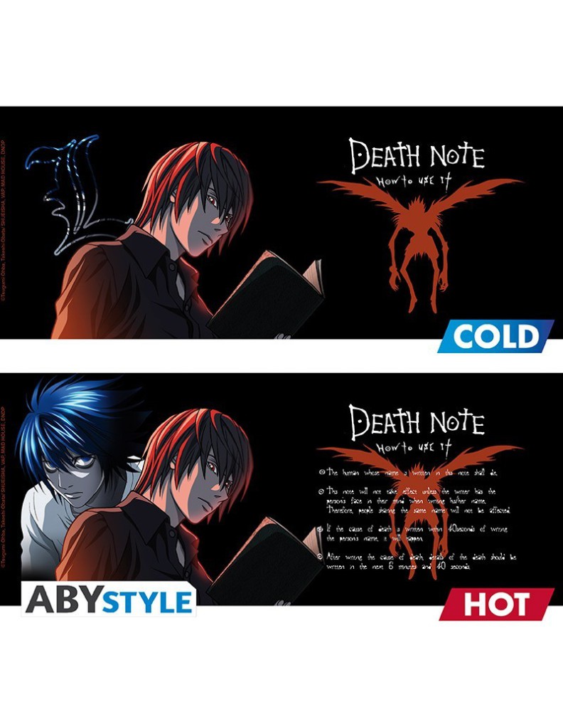 DEATH NOTE - TAZA TÉRMICA - 460 ML - KIRA & RYUK - BOX  Vista 3