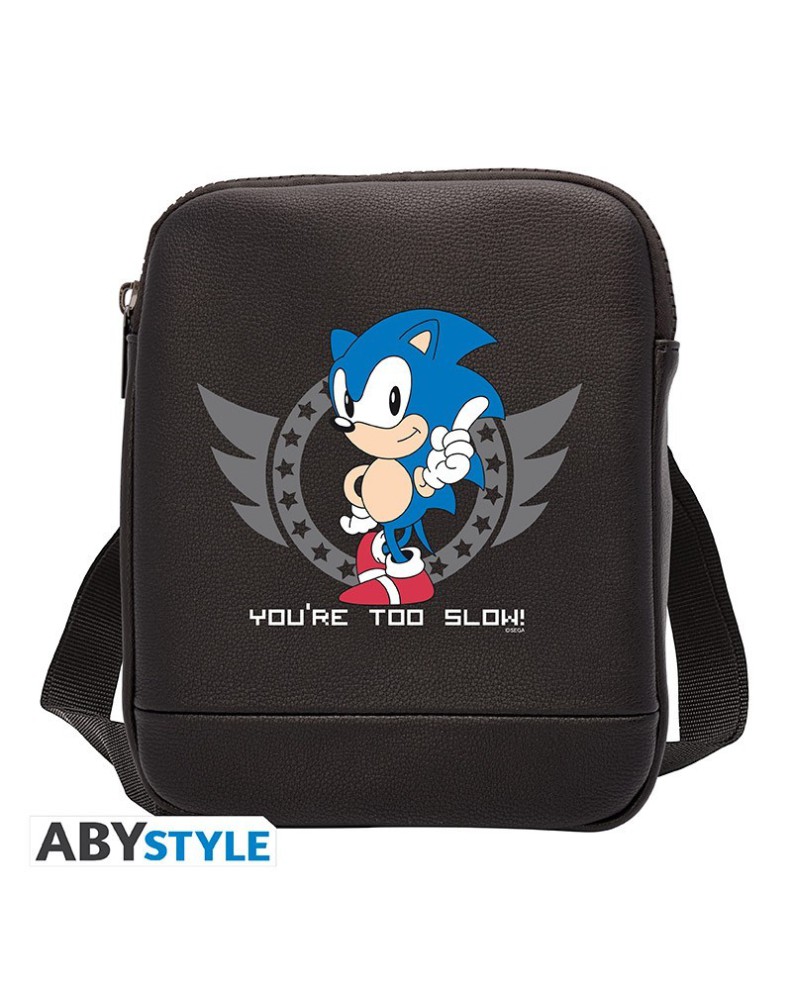 SONIC - MESSENGER BAG "TOO SLOW" - VINYL SMALL SIZE - HOOK