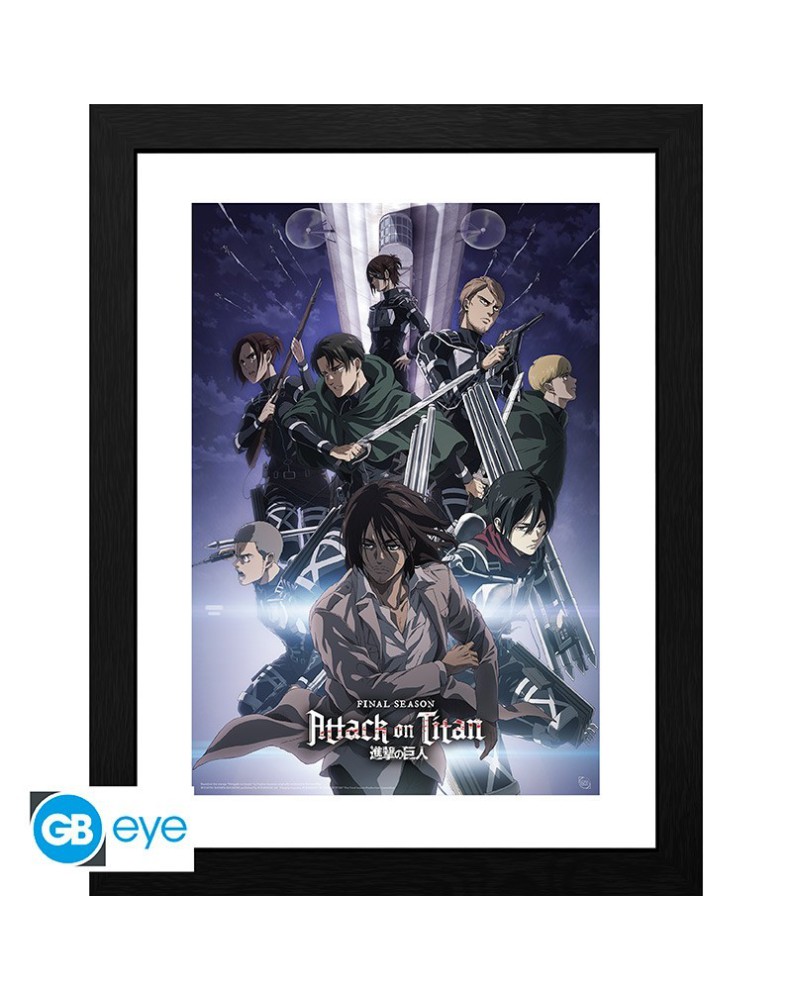 ATTACK ON TITAN - FRAMED PRINT "S4 KEY ART 2"