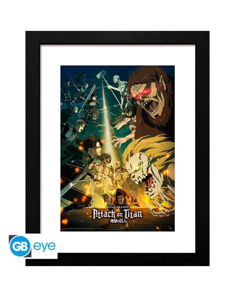 ATTACK ON TITAN - FRAMED PRINT "S4 KEY ART 3"