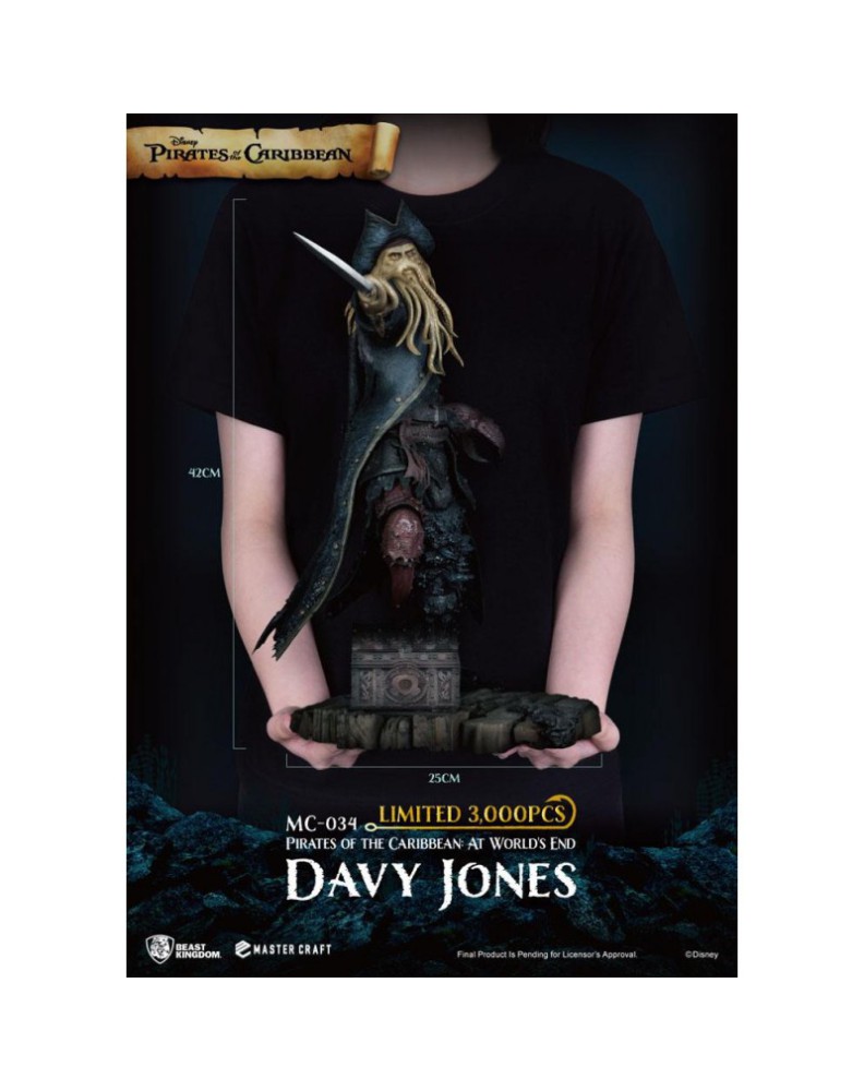 PIRATES DES CARAÏBES - MASTER CRAFT - DAVY JONES - 42 CM Vista 4