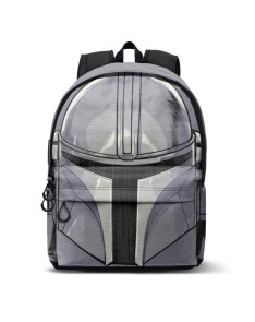 THE MANDALORIAN GREY FAN HS BACKPACK THE MANDALORIAN HELMET - 30cm x 43cm x 18cm