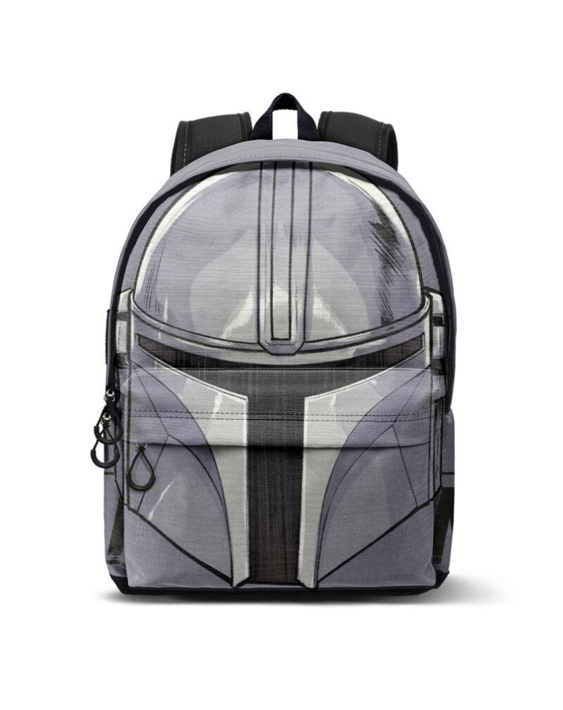 THE MANDALORIAN GREY FAN HS BACKPACK THE MANDALORIAN HELMET - 30cm x 43cm x 18cm