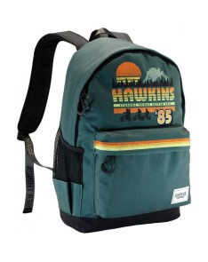 STRANGER THINGS VERDE MOCHILA HS 1.3 STRANGER THINGS HAWKINS 85 - 30cm x 45cm x 