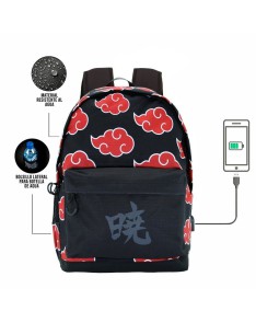 NARUTO BLACK HS BACKPACK 1.3 NARUTO CLOUDS - 30cm x 45cm x 18cm