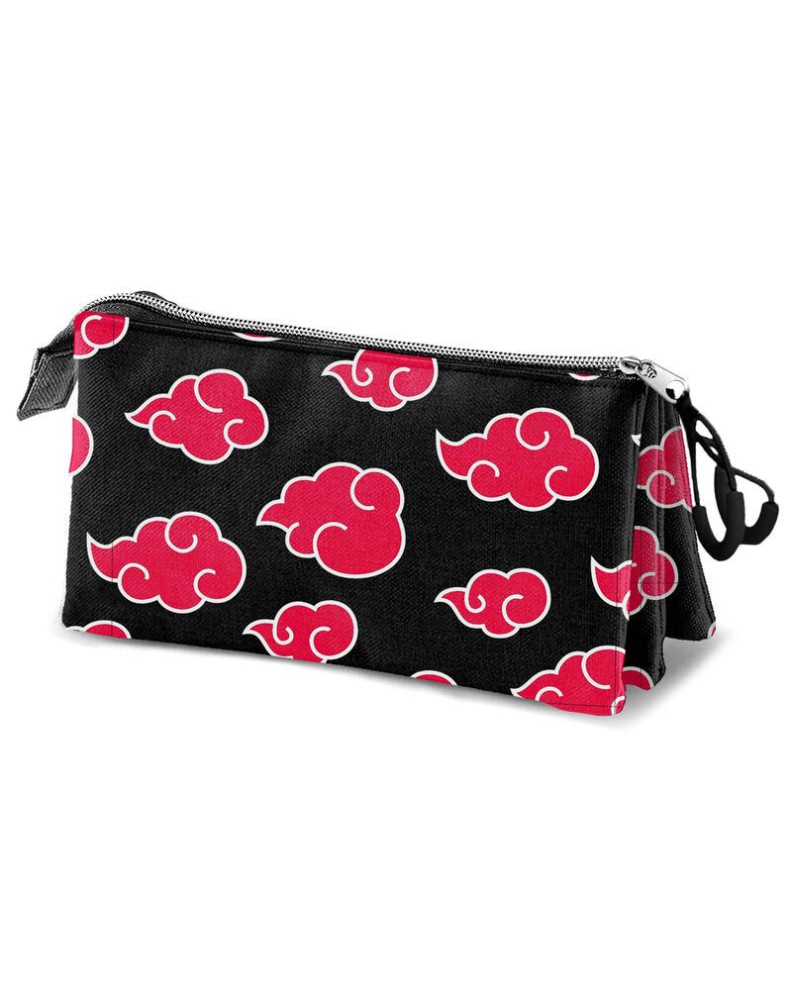 NARUTO BLACK TRIPLE HS PENCIL CASE NARUTO CLOUDS - 23cm x 11cm x 7cm NARUTO BLACK TRIPLE HS PENCIL CASE NARUTO CLOUDS - 23cm x 11cm x 7cm
