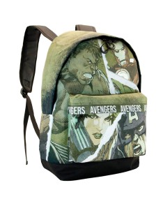 LOS VENGADORES VERDE MILITAR MOCHILA HS FAN LOS VENGADORES SHOUT - 30cm x 43cm x