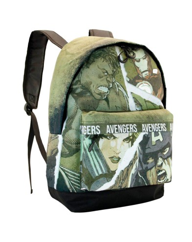 THE AVENGERS MILITARY GREEN FAN HS BACKPACK THE AVENGERS SHOUT - 30cm x 43cm x 1